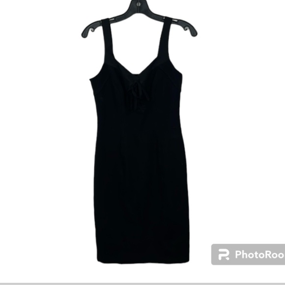 Diane Von Furstenberg black sleeve less midi dress size 2 - Picture 1 of 6